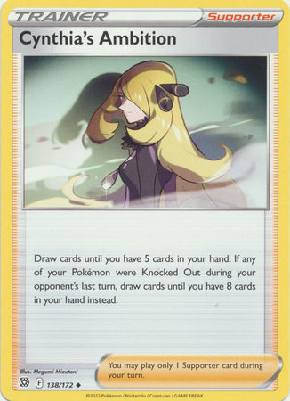 Sword & Shield: Brilliant Stars : 138/172 - Cynthia's Ambition - Uncommon
