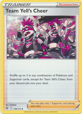 Sword & Shield: Brilliant Stars:  149/172 - Team Yell's Cheer -Uncommon