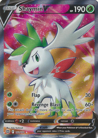 Sword & Shield: Brilliant Stars :  152/172 - Shaymin V -Full Art Ultra Rare