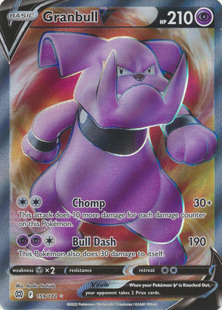 Sword & Shield: Brilliant Stars : 159/172 - Granbull V - Full Art Ultra Rare