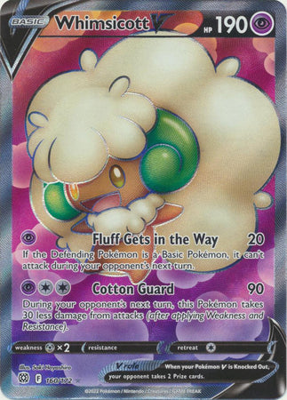 Sword & Shield: Brilliant Stars:  160/172 - Whimsicott V - Full Art Ultra Rare