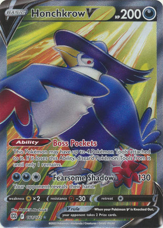 Sword & Shield: Brilliant Stars : 161/172 - Honchkrow V - Full Art Ultra Rare