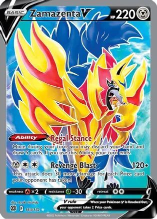 Sword & Shield: Brilliant Stars: 163/172 - Zamazenta V -Full Art Ultra Rare
