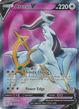 Sword & Shield: Brilliant Stars : 165/172 - Arceus V - Full Art Ultra Rare