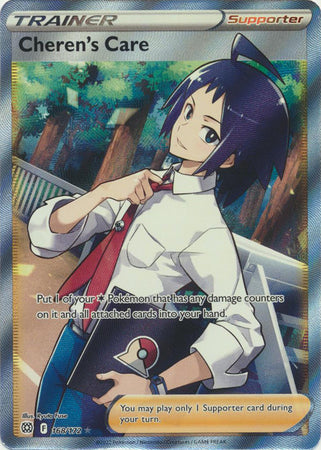 Sword & Shield: Brilliant Stars : 168/172 - Cheren's Care - Full Art Ultra Rare