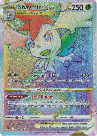 Sword & Shield: Brilliant Stars : 173/172 - Shaymin VSTAR -  Hyper Rare