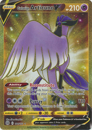 Sword & Shield: Brilliant Stars : 181/172 - Galarian Articuno V - Secret Rare