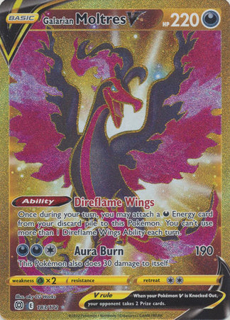 Sword & Shield: Brilliant Stars : 183/172 - Galarian Moltres V - Secret Rare
