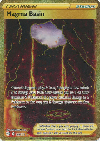 Sword & Shield: Brilliant Stars : 185/172 - Magma Basin - Secret Rare