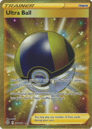 Sword & Shield: Brilliant Stars: 186/172 -Ultra Ball -  Secret Rare