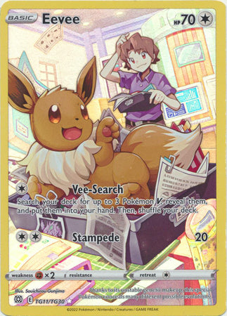 Sword & Shield: Brilliant Stars : TG11/TG30 - Eevee - Holo Rare