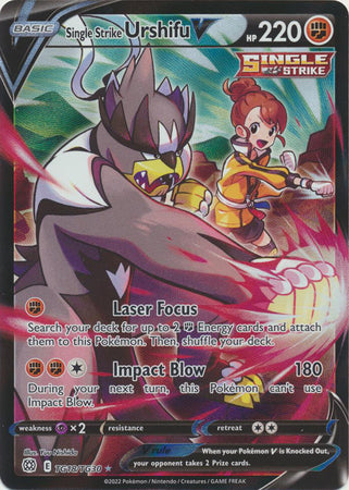 Sword & Shield: Brilliant Stars :TG18/TG30 -Single Strike Urshifu V -  Ultra Rare