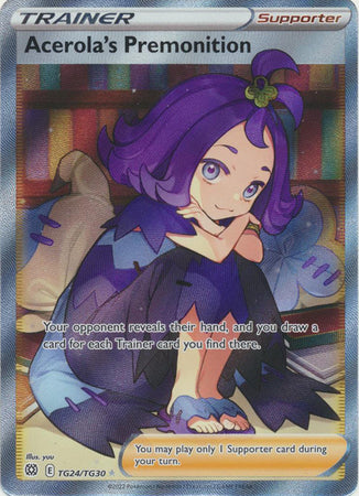 Sword & Shield: Brilliant Stars :TG24/TG30 - Acerola's Premonition - Ultra Rare