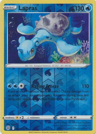 Sword & Shield: Brilliant Stars : 031/172 - Lapras - Rare Reverse Holo