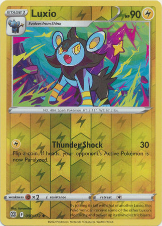 Sword & Shield: Brilliant Stars : 050/172 - Luxio - Uncommon Reverse Holo