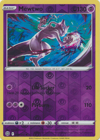 Sword & Shield: Brilliant Stars : 056/172 - Mewtwo - Rare Reverse Holo