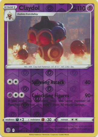 Sword & Shield: Brilliant Stars : 059/172 - Claydol - Uncommon Reverse Holo