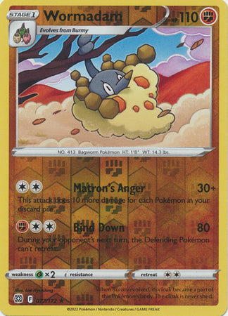 Sword & Shield: Brilliant Stars:  077/172 -Wormadam -  Rare Reverse Holo