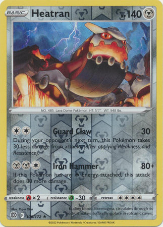 Sword & Shield: Brilliant Stars : 100/172 - Heatran - Rare Reverse Holo