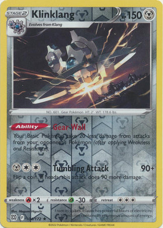 Sword & Shield: Brilliant Stars : 104/172 - Klinklang - Rare Reverse Holo