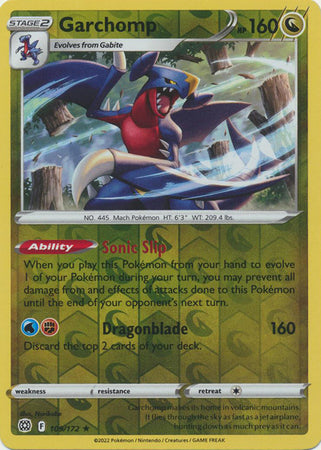 Sword & Shield: Brilliant Stars : 109/172 - Garchomp - Holo Rare Reverse Holo