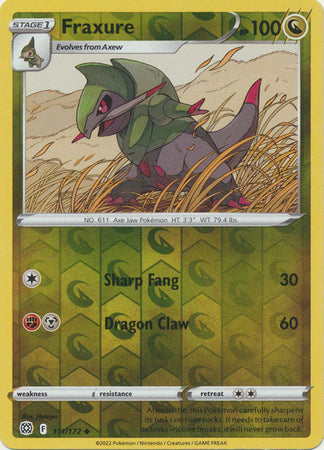 Sword & Shield: Brilliant Stars : 111/172 - Fraxure - Uncommon Reverse Holo