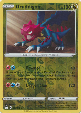 Sword & Shield: Brilliant Stars : 113/172 - Druddigon - Rare Reverse Holo