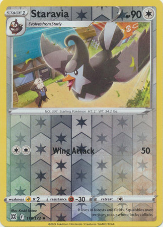 Sword & Shield: Brilliant Stars :   118/172 - Staravia - Uncommon Reverse Holo