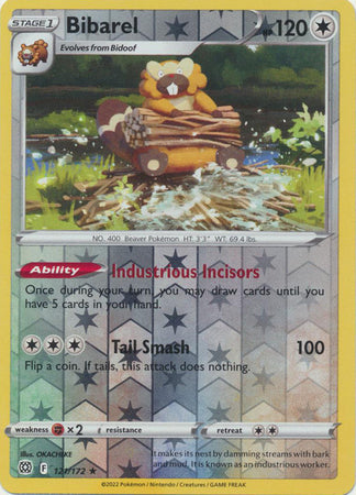 Sword & Shield: Brilliant Stars : 121/172 - Bibarel - Holo Rare Reverse Holo