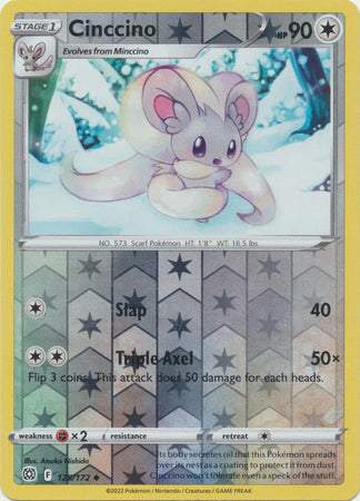 Sword & Shield: Brilliant Stars : 125/172 - Cinccino - Uncommon Reverse Holo
