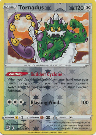 Sword & Shield: Brilliant Stars: 126/172 - Tornadus - Rare Reverse Holo