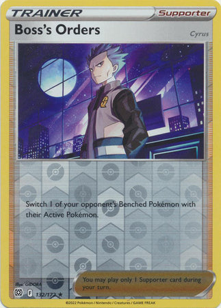 Sword & Shield: Brilliant Stars : 132/172 - Boss's Orders - Holo Rare Reverse Holo