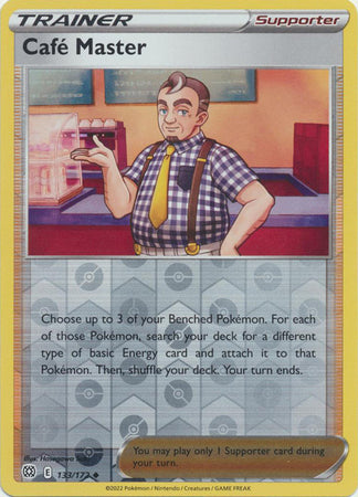 Sword & Shield: Brilliant Stars : 133/172 - Cafe Master - Uncommon Reverse Holo