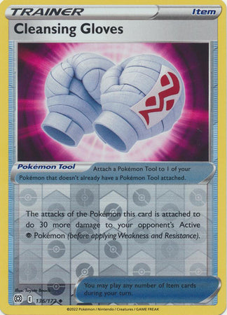 Sword & Shield: Brilliant Stars : 136/172 - Cleansing Gloves - Uncommon Reverse Holo