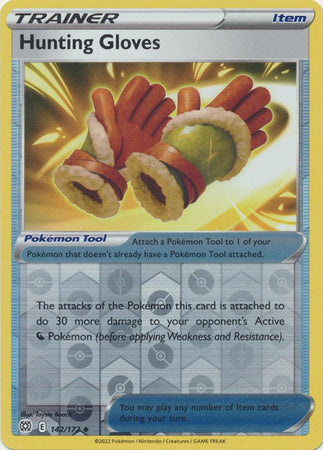 Sword & Shield: Brilliant Stars : 142/172 - Hunting Gloves - Uncommon Reverse Holo