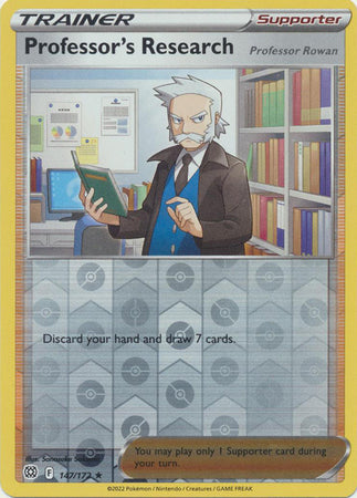 Sword & Shield: Brilliant Stars : 147/172 - Professor's Research -  Holo Rare Reverse Holo