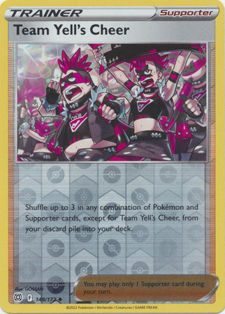 Sword & Shield: Brilliant Stars: 149/172 - Team Yell's Cheer -  Uncommon Reverse Holo