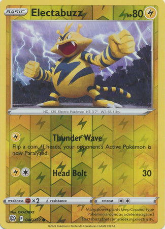 Sword & Shield: Brilliant Stars : 046/172 - Electabuzz - Common Reverse Holo
