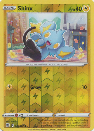 Sword & Shield: Brilliant Stars : 049/172 - Shinx - Common Reverse Holo