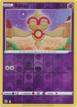 Sword & Shield: Brilliant Stars : 058/172 - Baltoy - Common Reverse Holo