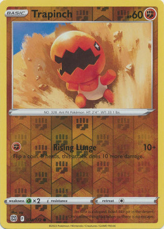 Sword & Shield: Brilliant Stars: 074/172 - Trapinch - Common Reverse Holo