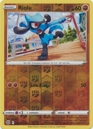 Sword & Shield: Brilliant Stars :  078/172 - Riolu -Common Reverse Holo