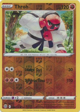 Sword & Shield: Brilliant Stars: 080/172 -Throh -  Common Reverse Holo