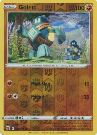 Sword & Shield: Brilliant Stars : 082/172 - Golett - Common Reverse Holo