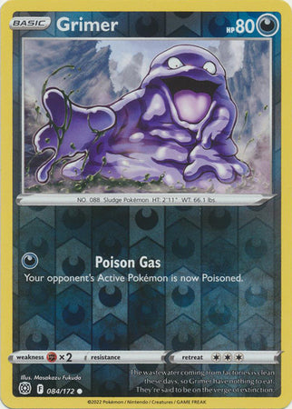 Sword & Shield: Brilliant Stars : 084/172 - Grimer - Common Reverse Holo