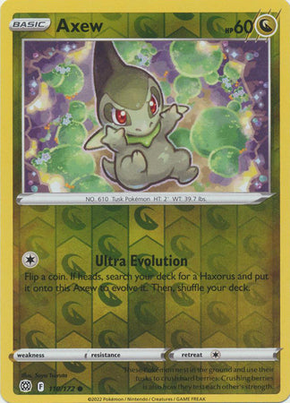 Sword & Shield: Brilliant Stars : 110/172 - Axew - Common Reverse Holo