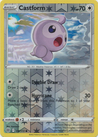 Sword & Shield: Brilliant Stars : 116/172 - Castform - Common Reverse Holo