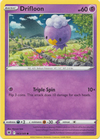 Sword & Shield: Astral Radiance:  063/189 -Drifloon - Common
