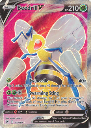 Sword & Shield: Astral Radiance: 160/189 - Beedrill V -Full Art Ultra Rare