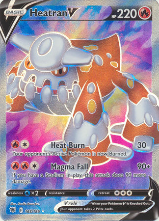 Sword & Shield: Astral Radiance:  165/189 -Heatran V - Full Art Ultra Rare